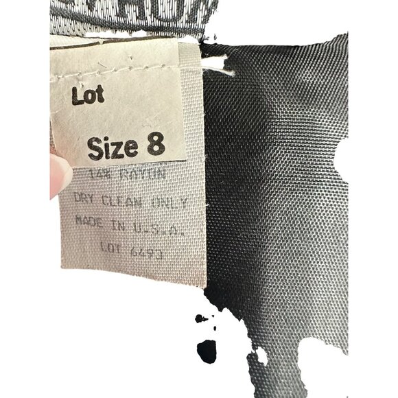 Jessica Howard by Mitchell Rodbell Vintage Velvet‎ Dress Womens Size 8 Goth 80s - Picture 9 of 10